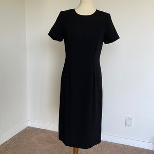 Black midi dress